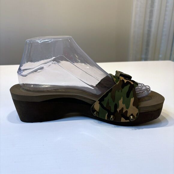 Flogg Women's Melanie Camo Camouflage Leather Slides Sandals US Size 8‎ - Picture 4 of 13